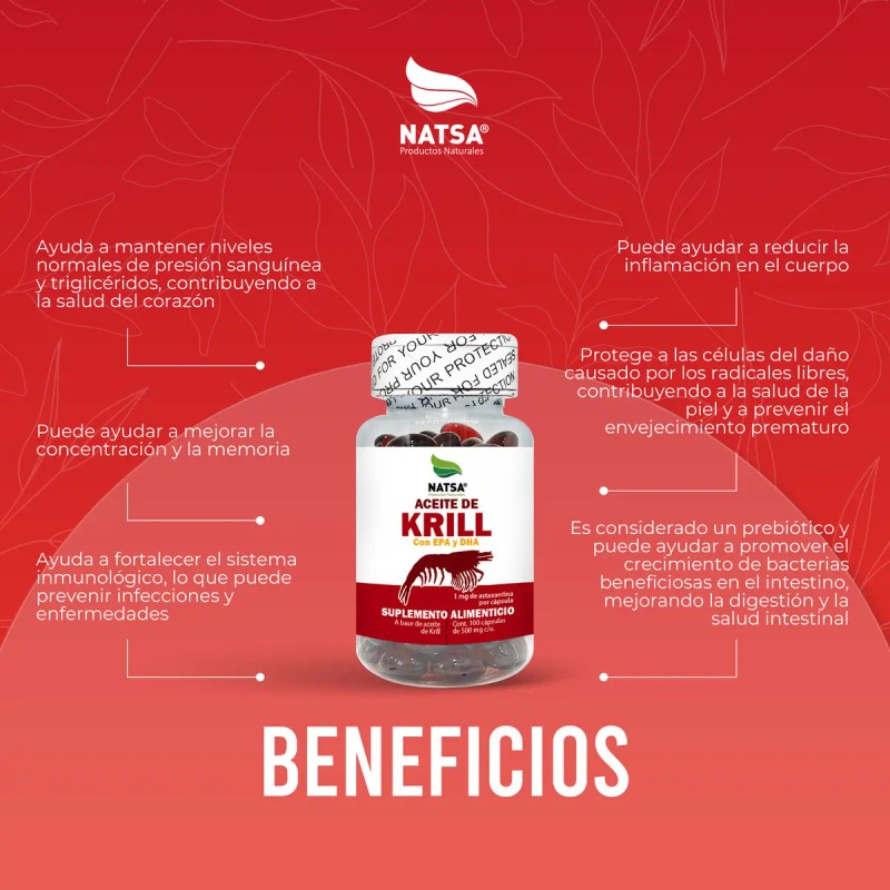 Aceite Krill 100 Softgels Rico Omega Antioxidantes Fosfolípidos Astaxantina Ayuda