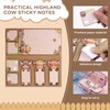 Neptniopllab 4 Pcs Highland Cow Notebook Party Favor Supplies for
