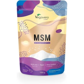 Vegavero® MSM Powder – 99.9% Pure Methylsulfonylmethane, Ultra-Fine, Water-Soluble, Vegan, No Additives, 1000g Resealable Pack