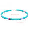 WEIWUXIAN Bohemian Necklace, 4 Pieces Beach Necklace, Surfer Choker, Polymer