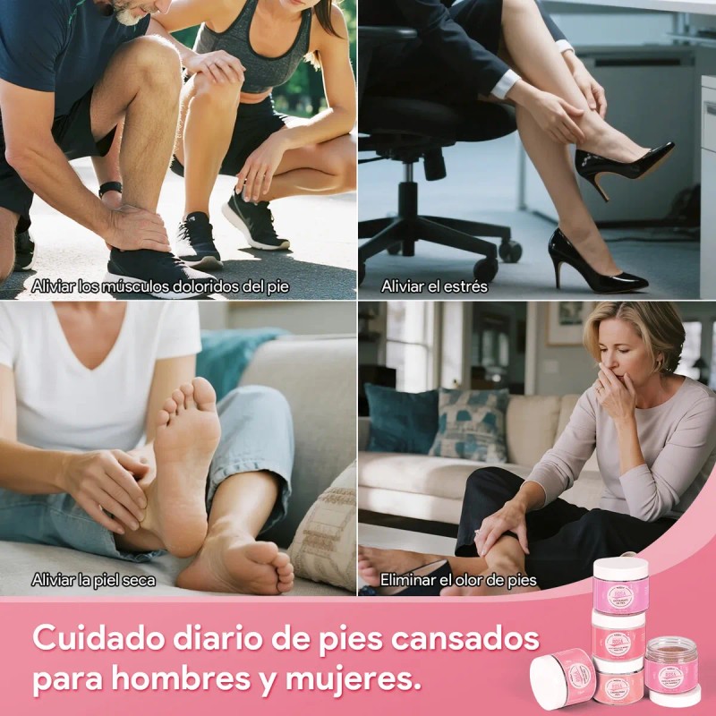 Kit Spa Pies De 5 Profesional Exfoliante Hidratante Pedicure