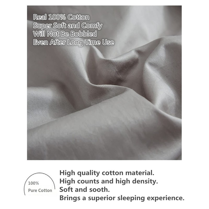 INJOY HOME DECOR 100% Pure Cotton king size fitted sheets