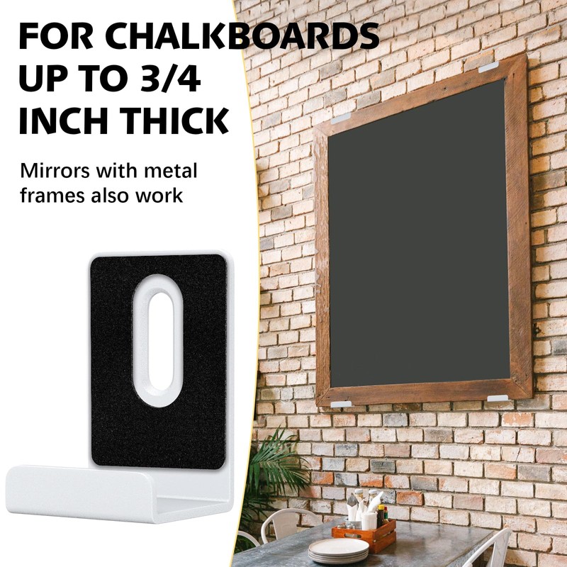 Metal Mirror Clips Wide Channel Mirror Hanger Clip Kit Large
