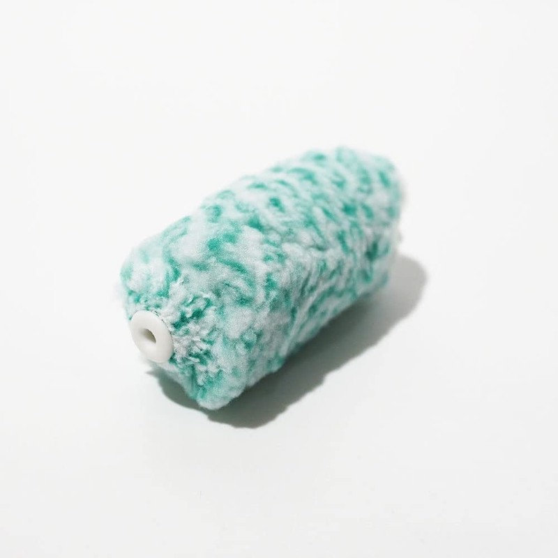 Hake City Mini Small Roller Microfiber Mixed Hair Mint 3"