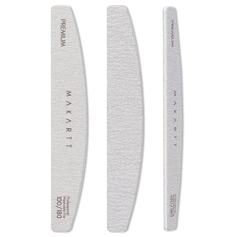 Makartt Nail File, 100/180 Grit Nail Files for Natural Nails,
