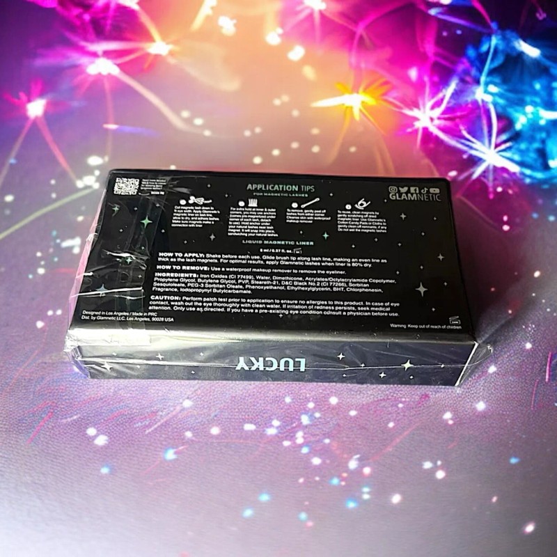 GLAMNETIC Lucky Lash & Black Liquid Magnetic Liner Kit New