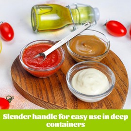 JIEYAO 2 Pcs 1/2 Teaspoon Stainless Steel Single Measuring Spoon 2.5 ML Teaspoon RectangularIndividual Measuring Spoons(2.5 mL | 2.5 cc | 1/2 Tablespoon) Kitchen Gadgets for Cooking & Baking(2.5ml)