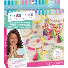 Lansay Make It Real - Neon Necklace and Pendant - Making Children's Jewellery - From 8 Years