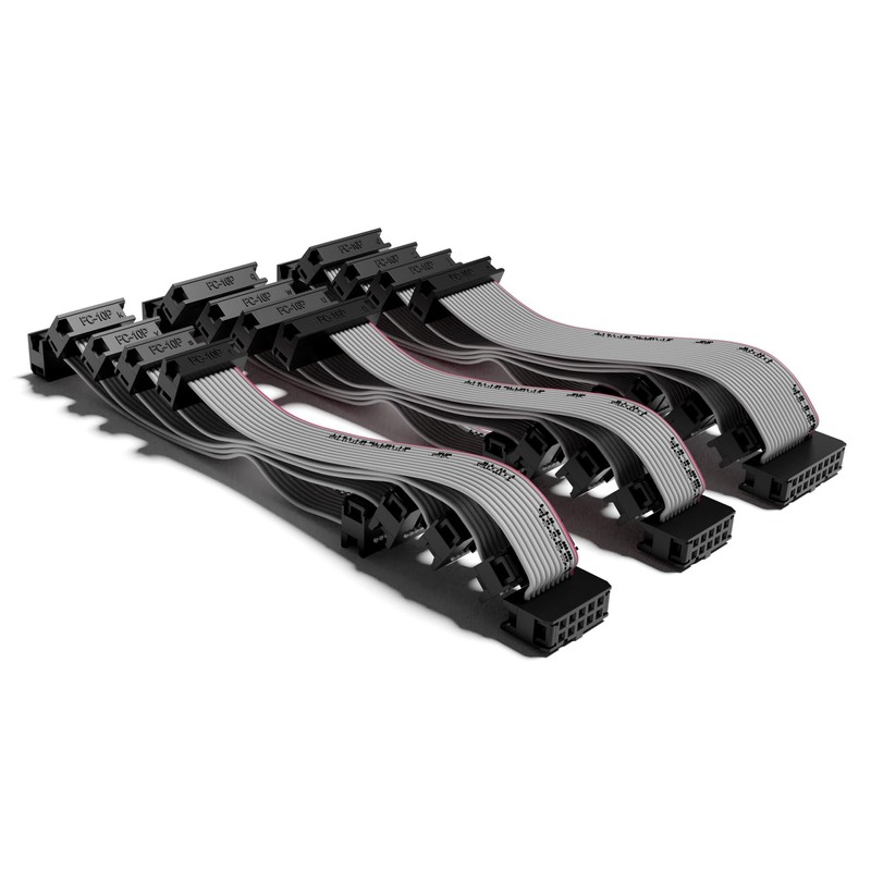 ExcelValley - 5-Pack - Eurorack Flat Ribbon Power Cables Modular