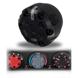 Toyota Tacoma AC Control Knob Replacement - Tacoma Heater Knobs, Tacoma Climate Control Knobs, Dash Knob for 2005-2015 2nd Gen Tacoma - Durable Black Polymer with Easy Installation