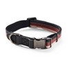 Reddy Stripe Dog Collar, Burgundy, Small