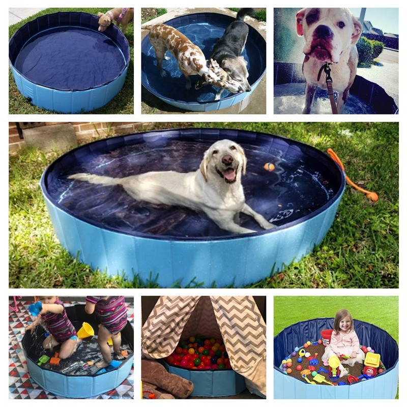 Jasonwell Foldable Dog Pet Bath Pool Collapsible Dog Pet Pool
