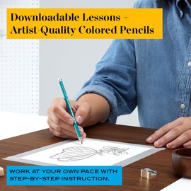 Prismacolor Technique Animal Drawing Set, Includes Colored Pencils and Step-by-Step Drawing Tutorials, Assorted Colors, 12 Count