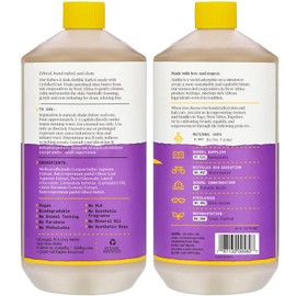 Alaffia Babies & Kids Bubble Bath, Lemon Lavender, Pump Included – Gentle Cleanser with Raw Shea Butter and Lemon Balm, 32 Fl Oz