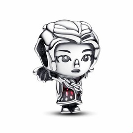 PANWOB Beautiful Girl Hero Charm for Women Bracelets Necklaces in 925 Sterling Silver,Mother's Day Birthday Christmas