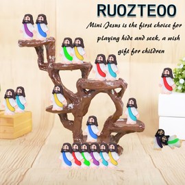 RUOZTEOO 20pcs Mini Jesus Statue Ornament Mini Christ Savior Decoration Small Jesus Statue Sunday Religious Party Easter（Colorful）