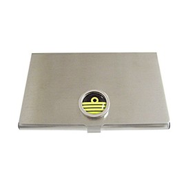 Kiola Designs Bordered Round Nautical Captain Rank Business Card Holder