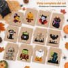 48 Bolsas de Arpillera para Halloween, 12 Diseños, Tamaño 10