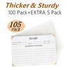 4x6 Recipe Card Protectors, 105 PACK Thick Recipe Card Covers