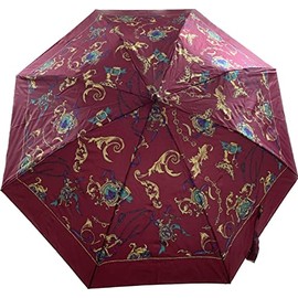 Telescopic Patterned Umbrella (Red)