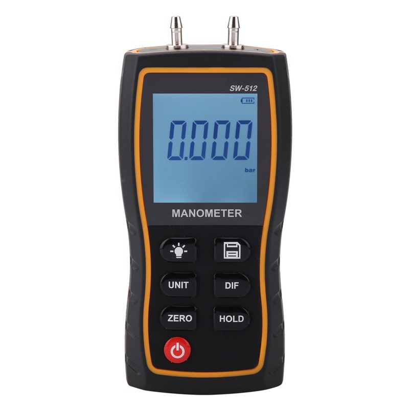 SW‑512B High Accuracy Digital Differential Pressure Gauge Air Pressure Meter