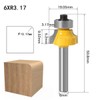 Baorder 4 Pieces 6 mm Shank Round Over Milling Cutter