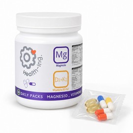 Multivitamínico Completo en Sobres Diarios (30 Días) – Omega 3, Magnesio Glicinato, Vitaminas C, D3 y K2 – Vitamin Packs Prácticos y Portátiles de Fác