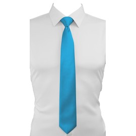 trilece Baby Blue Ties for Men - Men's Solid Color Ties - Formal Neckties for Men - Neck Tie for Man (Baby Blue)