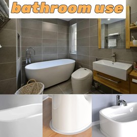 Protect Your Kitchen & Bathroom from Moisture & Mildew with This Waterproof Anti-Mildew Toilet Caulk Strip! (320cmx3.8cm 2 PCS)