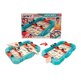 Flipper Hockey Game 2 in 1 Hockey and Pucket Game Hokey Table Game Football Flipper Football Table Football Table Hockey Game Skill Game Arcade