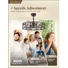 Fanbulous 23 Inch Fandelier Caged Ceiling Fans with Lights and