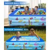 Peziang Swimming Pools, Inflatable Swimming Kiddie Pool for Kids Baby,