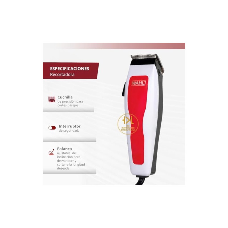 Wahl Maquina Para Cortar Cabello Y Barba Kit Completo 17