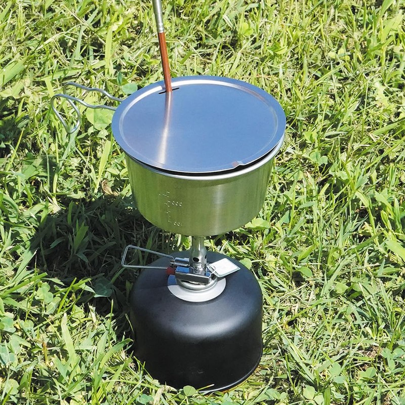 Belmont BM-447 Titanium Shell Cup Round Lid Outdoor Cooking Supplies