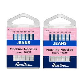 2x6 Hemline Machine Needles: Jeans - Heavy(100/16) – Bundled by Smart Cutie