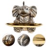 Ciieeo 1 Set Resin Elephant Crafts Elephant Model Bird Feeder