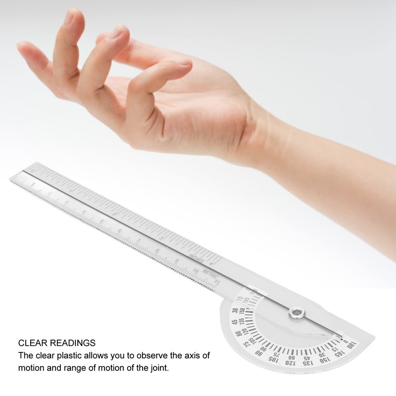 Finger Goniometer, Angle Protractor Ruler, Goniometer Joint Range Motion Protractor