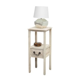Christopher Knight Home Rivera Acacia Wood Accent Table, Brushed Morning Mist