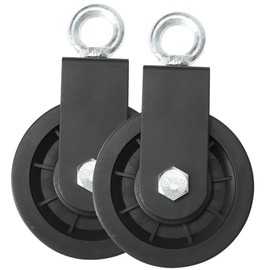 GRIRIW 2Pcs Fitness Pulley Replacement Wheels for Home Gym Equipment Silent Bearing Design for Enhanced Safety and Load Bearing for DIY Pulley Systems Lifting Blocks and Traction