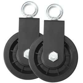 GRIRIW 2Pcs Fitness Pulley Replacement Wheels for Home Gym Equipment Silent Bearing Design for Enhanced Safety and Load Bearing for DIY Pulley Systems Lifting Blocks and Traction