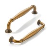 khtumeware 2 Pack 5 Inch(128mm) Antique Brass Cabinet Pulls Vintage