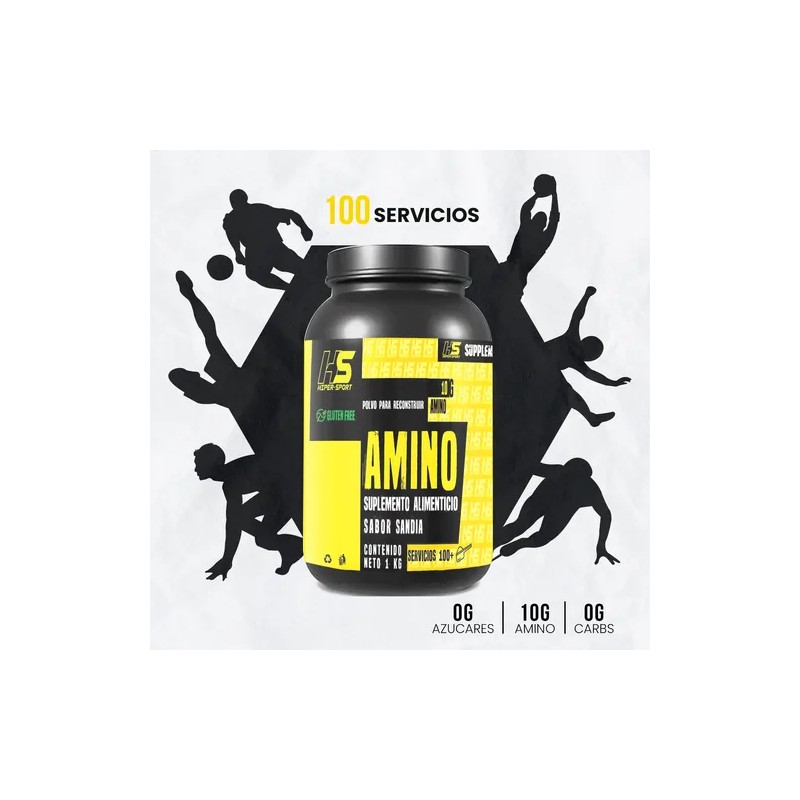 Aminoacidos Bcaas Hiper Sport 1kg