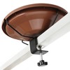 Hanizi Bird Bath Deck Mounted Bowl 12 Inches, Balcony Railing
