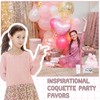 Sieral 4 Pcs Coquette Pink Bow Gifts for Girls Inspirational