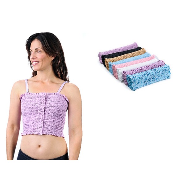 Breast Binder with Dri Release for Added Comfort (Medium 34"-36", Lavender Floral Lined)