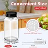 eispap 4Pcs 4oz Glass Spice Jars with Shaker Lids, Spice