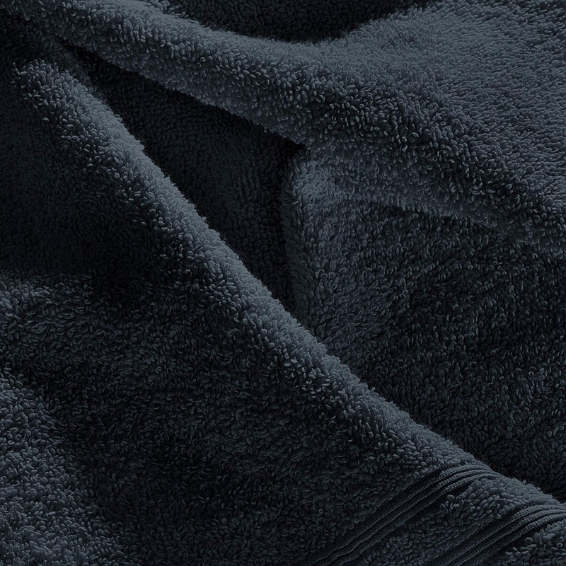 Erwin Müller Heidelberg Bath Towel, 100% Cotton, Black, 100 x