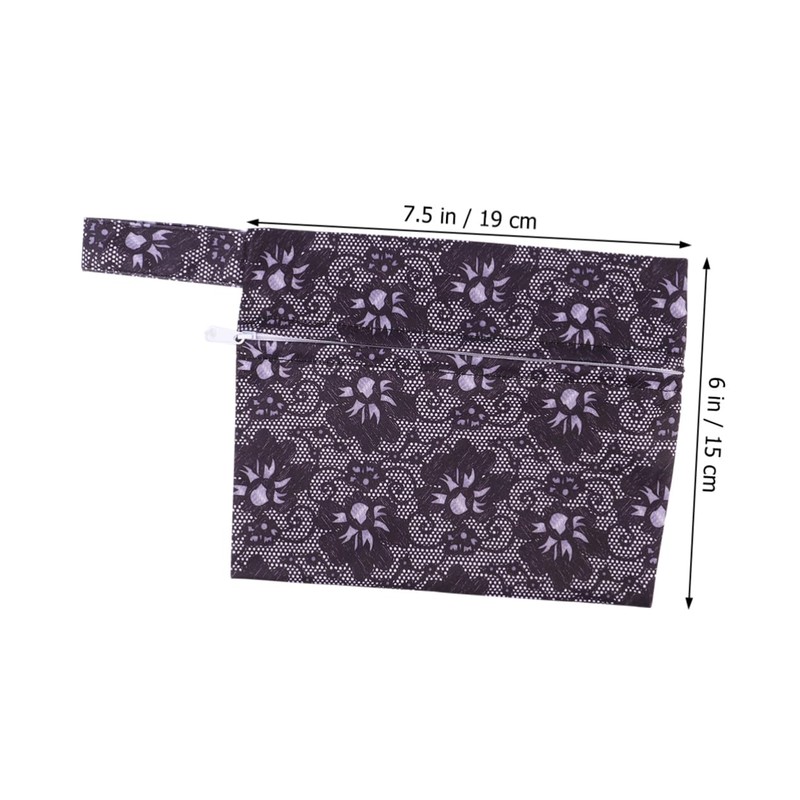 KOMBIUDA 4pcs Bamboo Sanitary Pads Washable Period Pads Leakproof Pouch