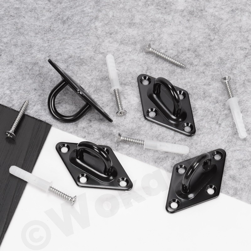 Wokape 4pcs M5 (2.3 Inch) Ceiling Hook 304 Stainless Steel