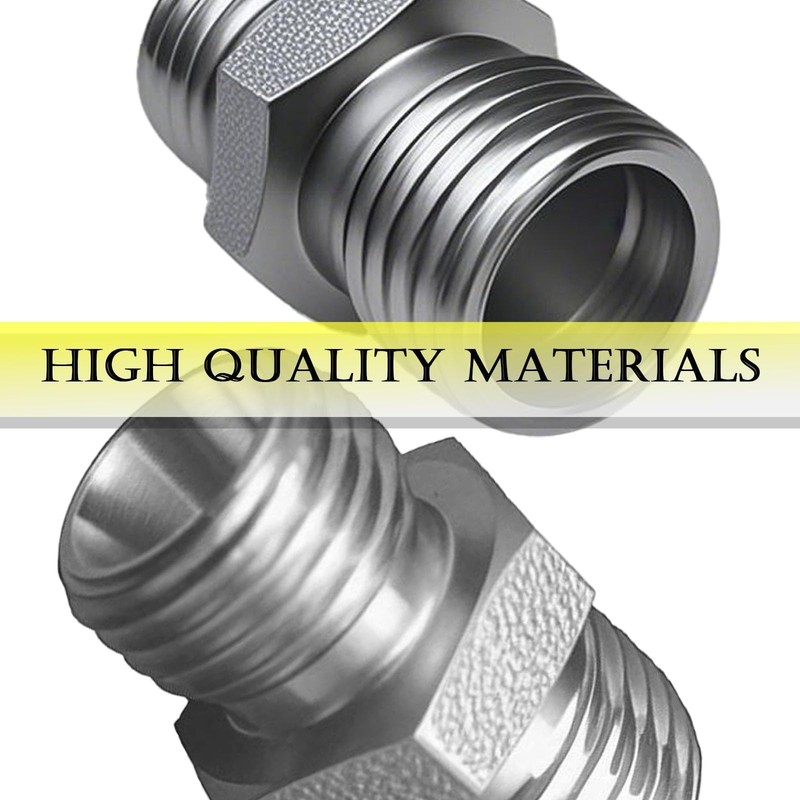 Hxszk Carbon Steel Hydraulic Hose Adapter for M14-M16 Threads -